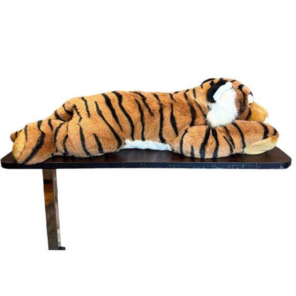 VTG Aurora Bengal Tiger Large Orange Flopsie 28" Stuffed Animal Plush Vintage - Picture 3 of 7